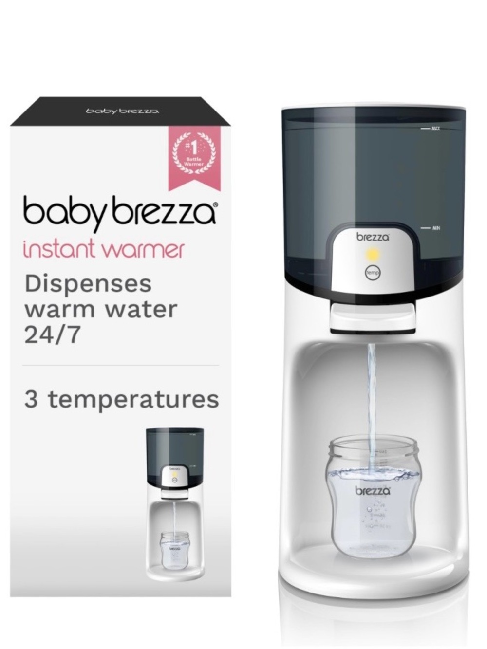 Baby Brezza Instant Warmer - White with Dark Gray Reservoir